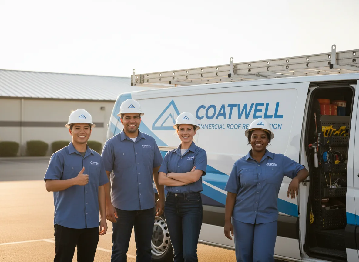 Commercial roof coating company in Winston, OR